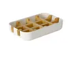 Creative Modern Simple Badrum 13.2*8.5*2,5 cm Anti Slip Bamboo Fiber Soap Dish Tray Holder