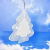 Garden Decorations White Blank Sublimation Aluminium Garden Art Hanging Wind Mills inches Wind Chimes Spinners For Chirstmas Gift