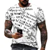 T-shirt da uomo T-shirt stampata con alfabeto 3D di fascia alta da uomo T-shirt europea e americana Street Trend Style Alta qualità Taglia S-5XL Abbigliamento di marca 230613