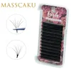 Makeup Tools 10caseslot MASSCAKU 100% handmade fluffy silk mink lash 8-20mm mix self-making fans volume soft lashes eyelash for makeup 230612