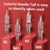 Tattoo Needles Wormhole Tattoo Cartridge Needles 20PCS RS RL M1 RM Pattern Disposable Sterile Safe Tattoo Needles for Cartridge Machine Handles 230612