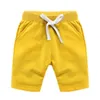 Shorts babykläder pojkar högkvalitativa färgglada sommar mode bomullsbyxor barn solida strand barnbyxor 230613