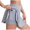 2023 NUOVI pantaloncini da yoga da donna con tasche palestra allenamento yoga corsa motociclista spandex farfalla gonne da tennis vestiti carini gonna estiva all'aperto