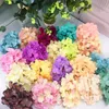 Fleurs séchées 50pcslots 16cm Simulation Grand Hortensia Fleur Tête Soie Décoration De Mariage Coiffe DIY fFleur Mur Accessoires 230613