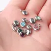 Médaillons 60PcsLot Charmes de pierre de naissance en acier inoxydable 65mm s mois pour la fabrication de bijoux à bricoler soi-même collier 230612