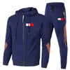 Men Dames trainingspakken zwarte sets lente herfst hoodie broek 2 -delige set hoodie heren merk tommy sweatshirt sport joggers zweetjack man