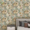 Wallpapers Green Plant Flower Self Adhesive Background For Walls In Rolls Environmental Protection Living Room Bedroom Stickers