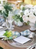 Serviette de table 2 pièces pâques printemps oeuf Plaid serviettes réutilisables dîner mariage Banquet décor tissu fournitures fête décoration