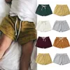 Shorts baby sommarkläder pojke flicka korta harem byxor svettbyxor bomullsbottnar pp fasta linne leggings 6m3t 230613