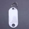 Pochettes à bijoux étiquettes d'identification porte-clés en plastique portables blanches 100 pièces