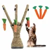 Toys Pet Toy Toy Sisal Cat Post для кошачьего коттяжа котенок кошачья царапина башня с шариком кошачьей скребки смешной защита мебели