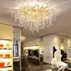 Żyrandole luksusowe krystalicznie nowoczesne sufit wiszący lampa Lustek do żywych jadalni lampki lampki