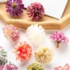 Fleurs séchées 20 pièces tête d'hortensia en soie Scrapbook décorations de noël pour la maison fête de mariage bricolage boîte à bonbons matériel de gâteau artificiel