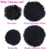 Chignons 10inch afro puff syntetiskt hår bulle chignon hår stycke för kvinnor dragkärlek hästsvans kinky lockigt uppdateringsklipp hårförlängningar 230613