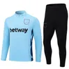 2023 West Hams Soccer Tracksuit L. Paqueta West Scamacca Rice Kits Lanzini Antonio Hams Noble Vlasic United Bowen 22 23 24 Whu Football Tracksuit 10/2XL