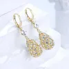 Mode or couleur ronde boucles d'oreilles pour femmes à la mode géométrique mariage romantique fête filles classique bijoux R230613