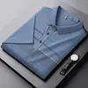 Herrpolos 8xl 7xl 6xl 2023 Summer Top Quality Business Polo Shirt Män Kort ärm Löst herrskjortor med Pocket Casual Homme 230613
