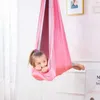 Hängematten Double Double Color Material Kinder elastische Hängematte zwischen Indoor Outdoor Swing der Sinne