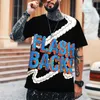 Męskie koszulki Humorystyczne angielskie słowa 3D T-shirty uliczne Hip-Hop Wysokiej jakości tkaniny okrągłe szyi