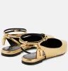 Summer Luxury Women Padlock Leather Sandals Shoes Lock Key Nude Black Gold Leather Ballet Flats Easy Wear Lady Party Dress Walking EU35-42