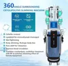 Spa Använd bantning Cryoterapy Machine Viktminskning 360 Kropp Contouring Cryolipolysis Ultrasonic Vacuum Lipo Viktminskning Laserfett frysande skönhetsmaskin DHL