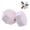 Jewelry Pouches Velvet Ring Box Engagement Wedding Keepsake Bridal Holder Double Slots Octagon Multicolor Display