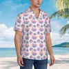 Casual herenoverhemden Herenoverhemd met korte mouwen Camelia's Geraniumbloem T-shirts Poloshirts