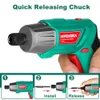 Schroevendraaiers Hychika 3.6V 2.0Ah Electric Screwdriver Cordless Electric Hammer Drill DC Laddning med USB -kabel Hushåll Electric Dremel Tool