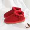 Avustralya Çocuk Ayakkabı Mini Klasik Botlar Uggi Kızlar Çocuk Sneaker Bebek Çocuk Gençlik Boot Uggly Toddlers Bebekler Yürüyüşçüler Kestane Kırmızı Mor Pembe Siyah Wggs Ayakkabı