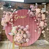 Party Decoration DD Wedding Velvet Circle Backdrop 7ft 3Color Round Bakgrundspografi Bakgrund för festivalevenemang Layout