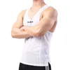 Heren Tank Tops Heren Mesh Top Bodybuilding Gym Mouwloos Sexy Heren Vest Mode Kleding Spier Singlet Sportkleding Workout Tanktop