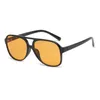 Moda tasarımcı trend retro çift kiriş güneş gözlüğü süper hafif kişilik büyük çerçeve güneş gözlüğü
