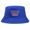 DHL Shipping Trump 2024 Hat Bucket Sun Cap USA Presidential Election Fisherman Hats Elections Baseball Caps Wholesale JN13