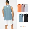 LU LU Camicia Fiess Uomo Senza Maniche Sportiva Canotta da Allenamento Canotta in Cotone Muscolare Palestre Abbigliamento G