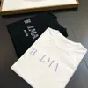 New 23ss Fashion brand Shirt Designer Women T-shirt con lettera stampata per magliette rosse nere a maniche corte da uomo