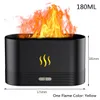 Appareils diffuseur d'arôme de flamme, humidificateur d'air, brumisateur ultrasonique, huile essentielle Led, effet 3d, lampe à feu