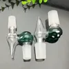 Fabbricazione di tubi di fumo in vetro Bong soffiati a mano Testina imbevuta di funghi colorati nuovo