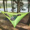Hamacs multi-personnes hamac extérieur Portable Camping lit de sommeil Jungle lit suspendu pliable pique-nique jardin hamac