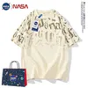 Mens t shirt NASA Co branded Short Sleeve tshirt for Mens designer shirt 2023 New Summer Plus Size Loose Cotton T-shirt Casual Underlay polo shirt