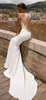 Robes de mariée sirène sexy dos nu dentelle col en V Appliqued tribunal train robe de mariée robes de mariée robe de mariée vestidos de noiva