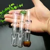 Glass Smoking Pipes Manufacture Hand-blown bongs Flat mouth filter glass suction nozzle