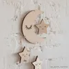 Garden Decorations Decor Children's Room Decorations Baby Room Wood Cloud For Babies Boy Girl Room Decor Wall Hanging Decor R230613