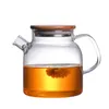 Teaware 1L/1.8LTransparent Borosilicate Glass Teapot HeatResistant Large Clear Tea Pot Flower Tea Set Puer Kettle Cup Office Home Tool