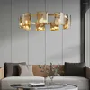 Hänglampor Modernt guld/svart lyxglasljus för vardagsrum Dekorativa ljuskronor LED -fixtur G9 -glödlampan