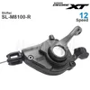 Bike Groupsets SHIMANO DEORE XT M8100 SHIFTER SLM8100R Mountain Shifting Lever 12speed Original Parts 230612