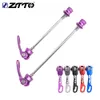 Bike Groupsets ZTTO Mountain Bicycle Quick Release QR Skewers Hub Axle Wheels Locking Lever Parts Aluminum Alloy Front 9x100 Rear 10x135mm 230612