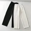 الجينز للسيدات Goplus y2k الموضة الكورية على التوالي سراويل مستقيمة امرأة عالية الخصر أبيض أبيض جان فينتيج فيم بانتالون بلان