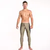 Pants Taddlee Brand Sexiga män Låg midja Nylon Long Johns Pants Legging Man Tights Stretch Bottoms Gay Workout Active Jogger Fitness