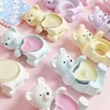 Portacandele 1PCS Cute Bear Hug Holder Base in cera Decorazione in pietra Anello Conservazione dei gioielli In Corea Candeliere