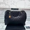 2023-tote de luxo bolsa feminina de couro de camada grande bolsa de compras para mulheres bolsa transversal de corrente de ouro bolsa de mão da moda bolsa de couro preto